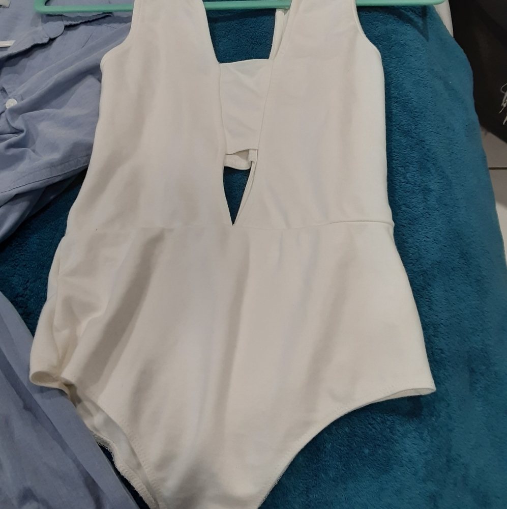 White Fashion Nova bodysuit